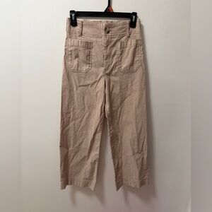 NWT Anthropologie The Collette Crop Wide-Leg Pants By Maeve